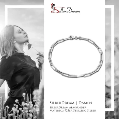 SilberDream Armband Laguna 925 Sterling Silber Ankerarmband Damen 20cm SDAK0010J