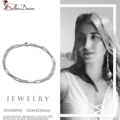 SilberDream Armband Laguna 925 Sterling Silber Ankerarmband Damen 20cm SDAK0010J