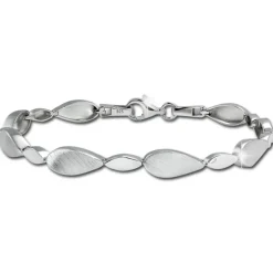 SilberDream Armband Leaves 925 Silber glanz matt 19cm SDA4804M