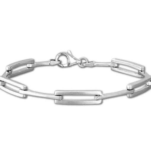 SilberDream Armband matt/glanz 925 Silber 18,8cm Silberarmband SDA473J