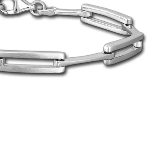 SilberDream Armband matt/glanz 925 Silber 18,8cm Silberarmband SDA473J