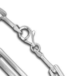 SilberDream Armband matt/glanz 925 Silber 18,8cm Silberarmband SDA473J