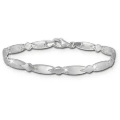 SilberDream Armband Muster 925er Silber 18,5cm Silberarmband SDA437J