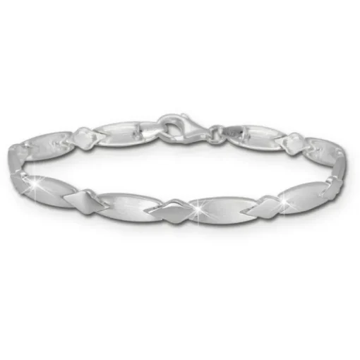 SilberDream Armband Muster 925er Silber 18,5cm Silberarmband SDA437J