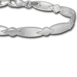 SilberDream Armband Muster 925er Silber 18,5cm Silberarmband SDA437J