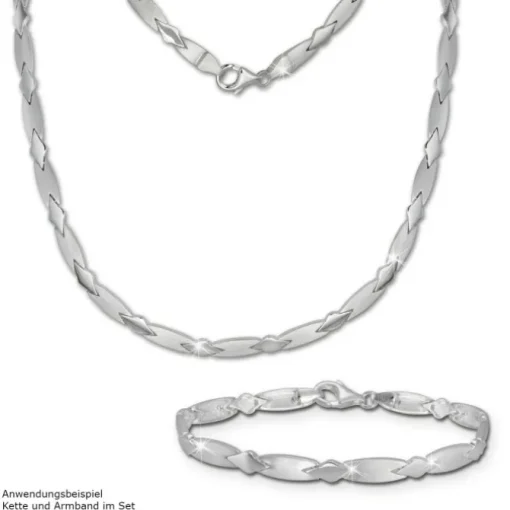 SilberDream Armband Muster 925er Silber 18,5cm Silberarmband SDA437J