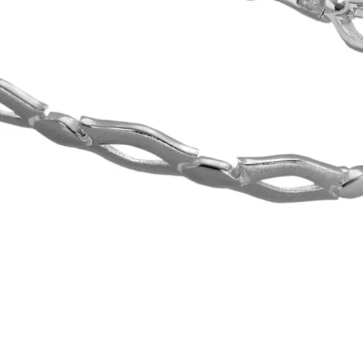 SilberDream Armband Outline matt/glänzend 925 Sterling Silber 19,3cm SDA456J
