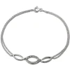 SilberDream Armband Oval Zirkonia weiß 925er Sterling Silber 19cm SDA425W