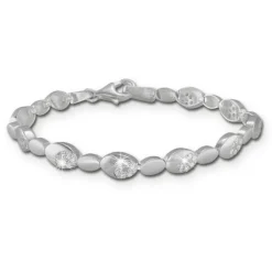 SilberDream Armband Oval Zirkonia weiß 925er Silber 18,8cm Damen SDA444W
