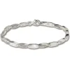 SilberDream Armband oval matt 925 Silber 18,5cm Silberarmband SDA403