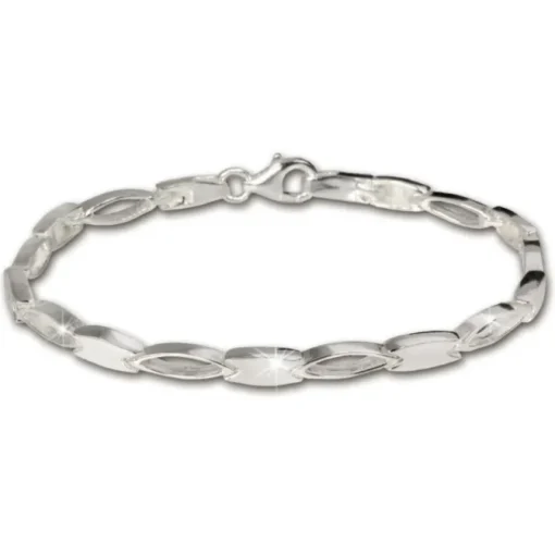 SilberDream Armband oval matt 925 Silber 18,5cm Silberarmband SDA403