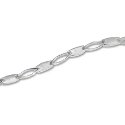 SilberDream Armband oval matt 925 Silber 18,5cm Silberarmband SDA403