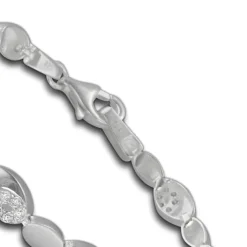 SilberDream Armband Oval Zirkonia weiß 925er Silber 18,8cm Damen SDA444W
