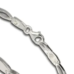 SilberDream Armband oval matt 925 Silber 18,5cm Silberarmband SDA403