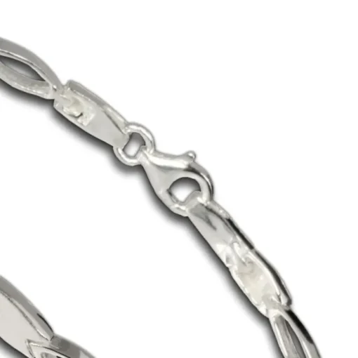SilberDream Armband oval matt 925 Silber 18,5cm Silberarmband SDA403