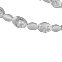 SilberDream Armband Oval Zirkonia weiß 925er Silber 18,8cm Damen SDA444W