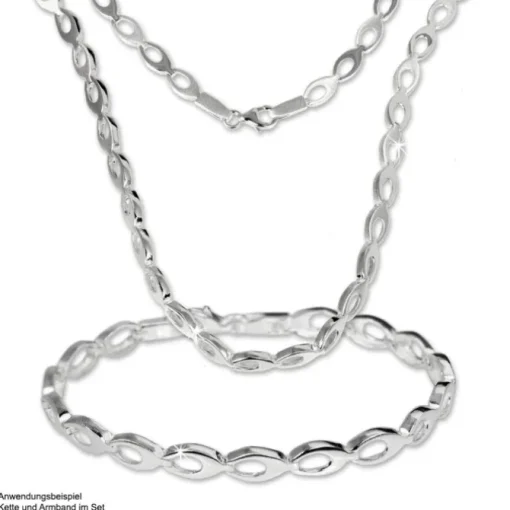 SilberDream Armband oval offen 925 Silber 19cm Silberarmband SDA401