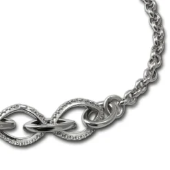 SilberDream Armband Ovale Zirkonia weiß 925er Silber 19cm Damen SDA4811W
