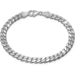 SilberDream Armband Panzer flach 925 Sterling Silberarmband Unisex 21cm SDA2411J