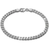 SilberDream Armband Panzer flach 925 Sterling Silberarmband Unisex 19cm SDA2319J