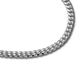 SilberDream Armband Panzer facettiert 925 Sterling Silber Unisex 19cm SDA2399J