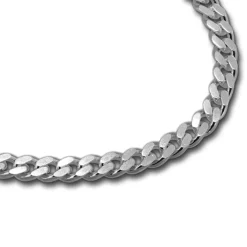 SilberDream Armband Panzer flach 925 Sterling Silberarmband Unisex 21cm SDA2311J