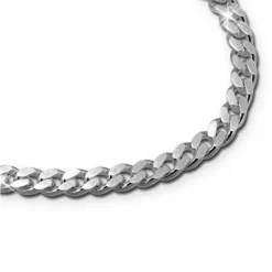 SilberDream Armband Panzer flach 925 Sterling Silberarmband Unisex 19cm SDA2319J