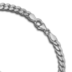 SilberDream Armband Panzer flach 925 Sterling Silberarmband Unisex 21cm SDA2311J