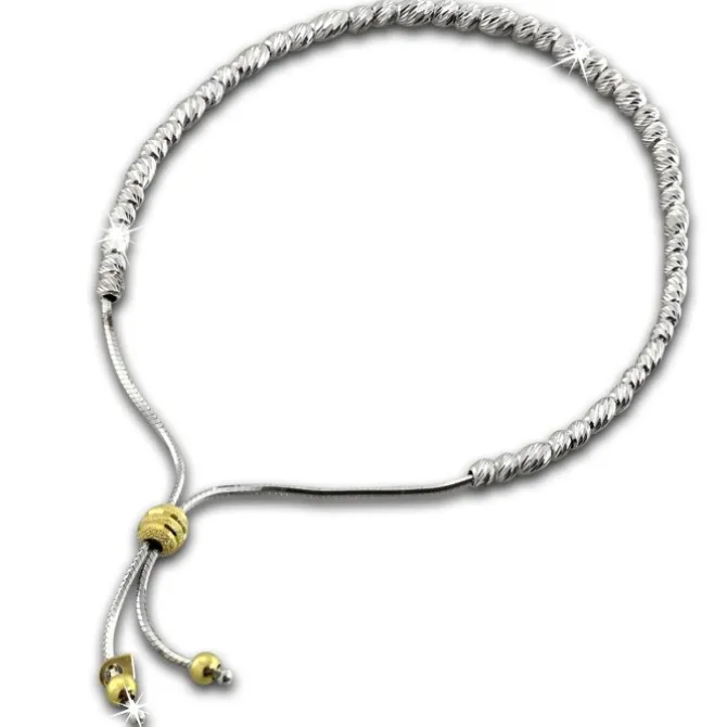 SilberDream Armband Perlen diamantiert 925er Sterling Silber Damen SDA7004T