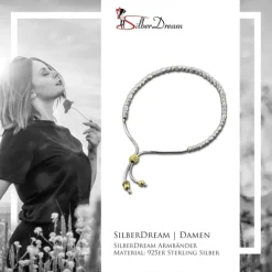 SilberDream Armband Perlen diamantiert 925er Sterling Silber Damen SDA7004T