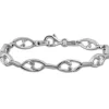 SilberDream Armband Ranke Zirkonia weiß 925er Sterling Silber 19cm Damen SDA472W