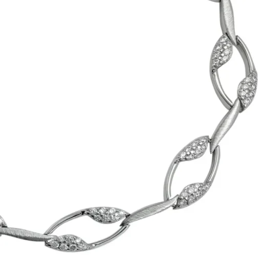 SilberDream Armband Ranke Zirkonia weiß 925er Silber 19cm Damen SDA4805W