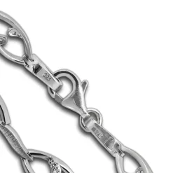SilberDream Armband Ranke Zirkonia weiß 925er Sterling Silber 19cm Damen SDA472W
