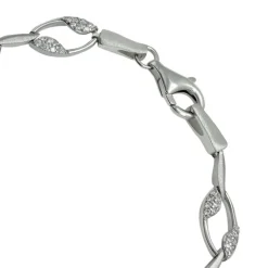 SilberDream Armband Ranke Zirkonia weiß 925er Silber 19cm Damen SDA4805W