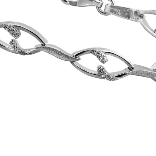 SilberDream Armband Ranke Zirkonia weiß 925er Sterling Silber 19cm Damen SDA472W