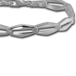 SilberDream Armband Raute matt/glänzend 925 Sterling Silber 19,5cm SDA459J