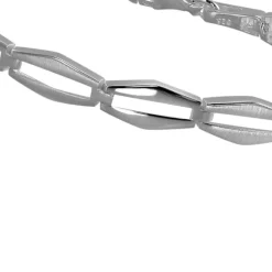 SilberDream Armband Raute matt/glänzend 925 Sterling Silber 19,5cm SDA459J