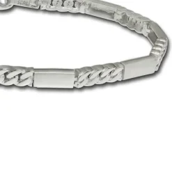 SilberDream Armband Rechteck 925 Silber glanz matt 19cm SDA4795M