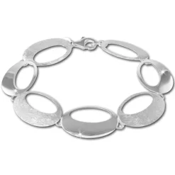 SilberDream Armband Retro Design matt/glänzend 925 Sterling Silber 19,5cm SDA435