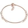 SilberDream Armband Ringe 925 Silber rosévergoldet Damen 18cm - 21cm SDA1188E