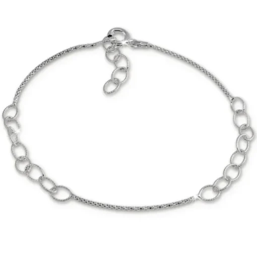 SilberDream Armband Ringe 925 Sterling Silber Damen 18cm - 21cm SDA1188J