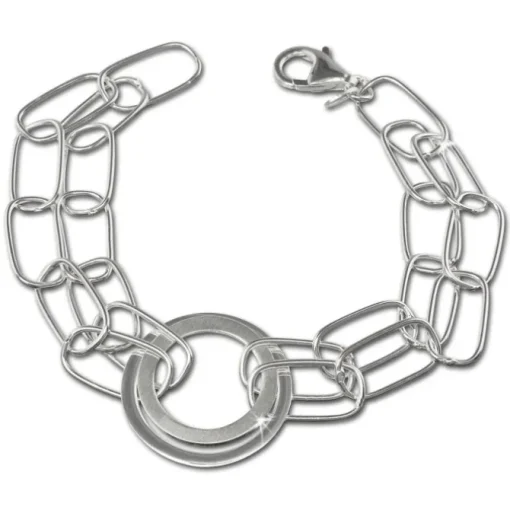 SilberDream Armband Ringe 925 Sterling Silber Damen 18,5cm SDA419
