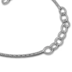 SilberDream Armband Ringe 925 Sterling Silber Damen 18cm - 21cm SDA1188J