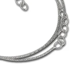 SilberDream Armband Ringe 925 Sterling Silber Damen 18cm - 21cm SDA1178J