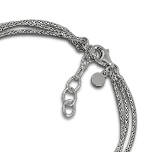 SilberDream Armband Ringe 925 Sterling Silber Damen 18cm - 21cm SDA1178J