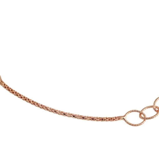SilberDream Armband Ringe 925 Silber rosévergoldet Damen 18cm - 21cm SDA1188E