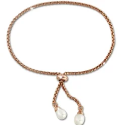 SilberDream Armband rose vergoldet Perle 925er Sterling Silber Damen SDA2255E