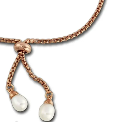 SilberDream Armband rose vergoldet Perle 925er Sterling Silber Damen SDA2255E