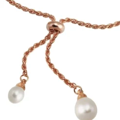 SilberDream Armband rose vergoldet Perle 925er Sterling Silber Damen SDA2295E