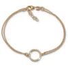 SilberDream Armband rund Zirkonia Rose 17cm - 19cm 925er Silber Damen SDA2587E